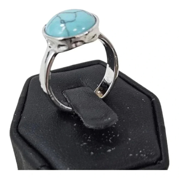 Ocean Globe Adjustable Fashion Ring A48 - Picture 3 of 9